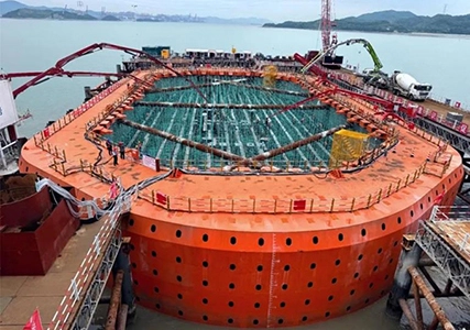 【Hỗ trợ siêu chiếu 】arit tham gia xây dựng dự án liuheng. Việc xây dựng caisson chính của cầu cầu qinglongmen đã được hoàn thành