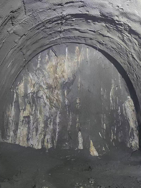 Construction site of a tunnel on the Sichuan-Tibet Railway